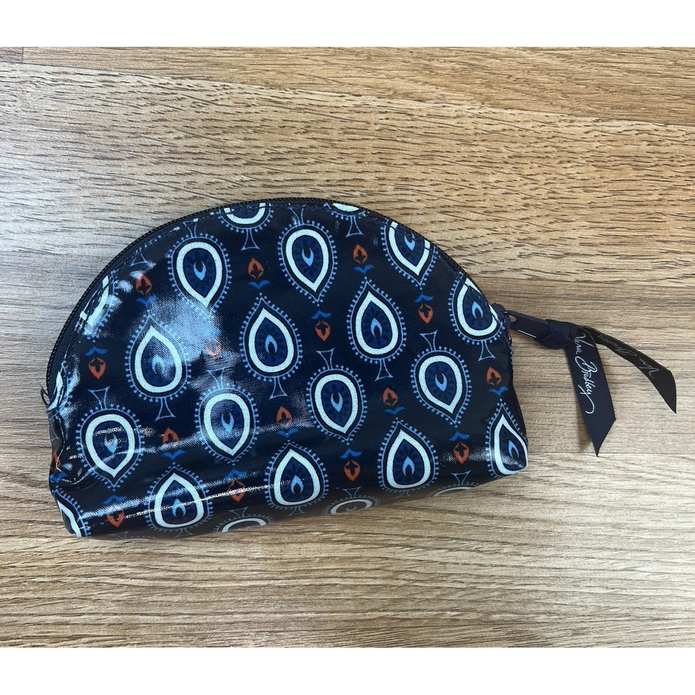 Vera Bradley‎ Small Marrakesh Motifs Blue Cosmetic Makeup Bag NEW